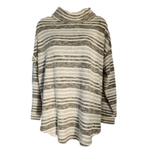 Reitmans soft grey and white sweater